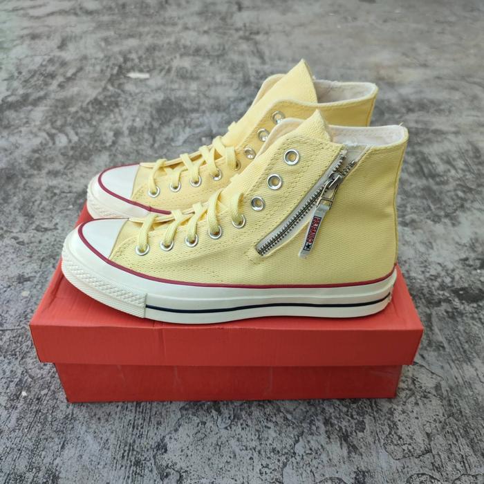 Converse Chuck 70s High Side Zip Soft Sunshine Yellow Original Resmi