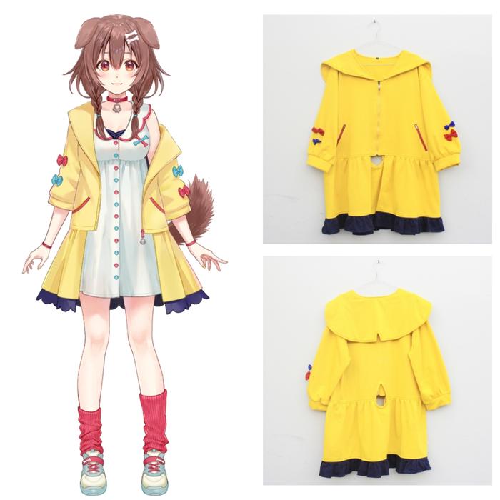 hololive Inugami Korone Cosplay Vtuber Parka