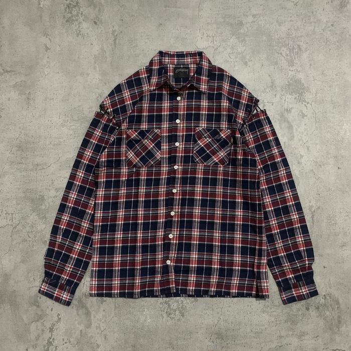 Stussy Women Adjustable Shoulder LS Plaid Shirt