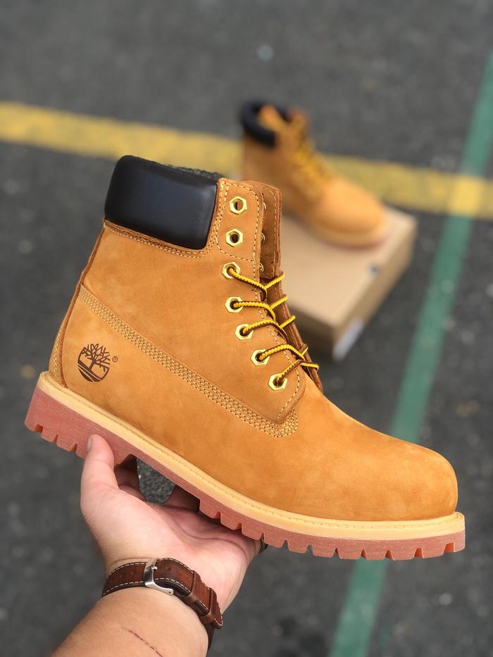 Timberland Original Kulit Asli Sepatu Boots Fashion Wanita 10061