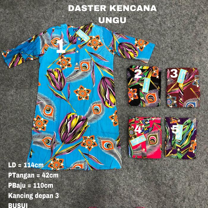 Daster kencana ungu Lengan Panjang