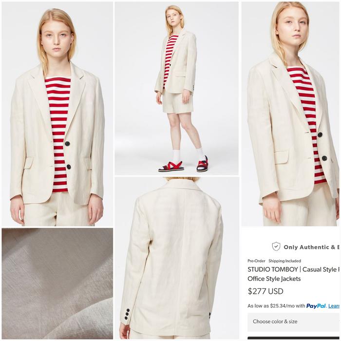 STUDIO TOMBOY soft blazer rayon blend