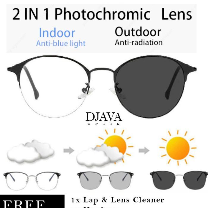 murah DJAVA OPTIK - Frame Seventeen - Kacamata Photcromic / Photogrey