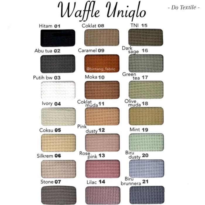 KAIN BAHAN WAFFLE UNIQLO