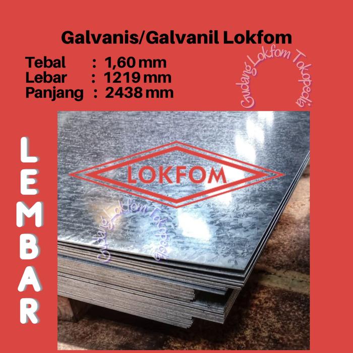 BJLS Lokfom, Galvanis & Galvanil 1,60 mm LEMBARAN