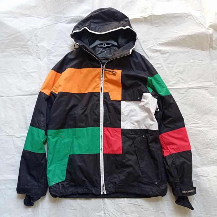 vintage jack frost one three japan colour block outdoor jacket
