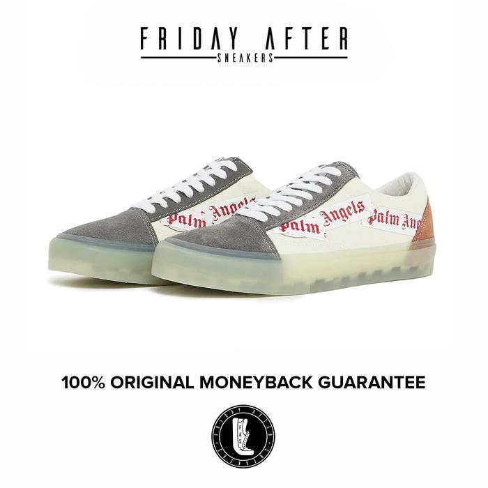 Sepatu Sneakers Pria Vans Vault Old Skool VLT Palm Angels Original