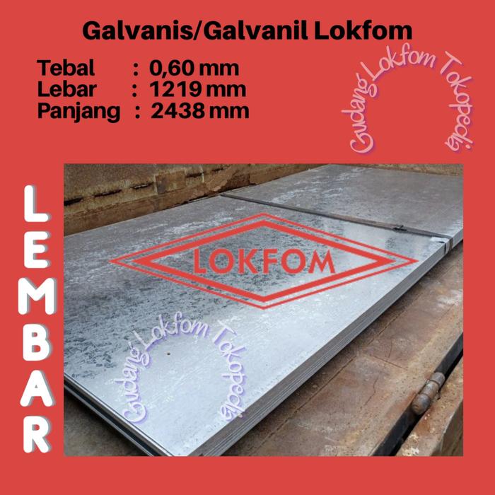 BJLS Lokfom, Galvanis & Galvanil 0,60 mm Lembaran