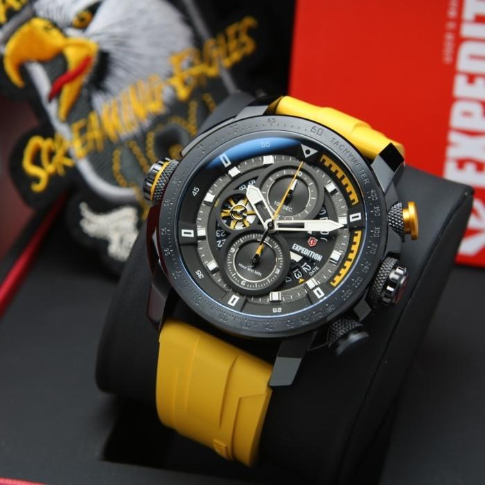 JAM TANGAN PRIA EXPEDITION EXP 6771 / E6771 ORIGINAL - YELLOW BLACK
