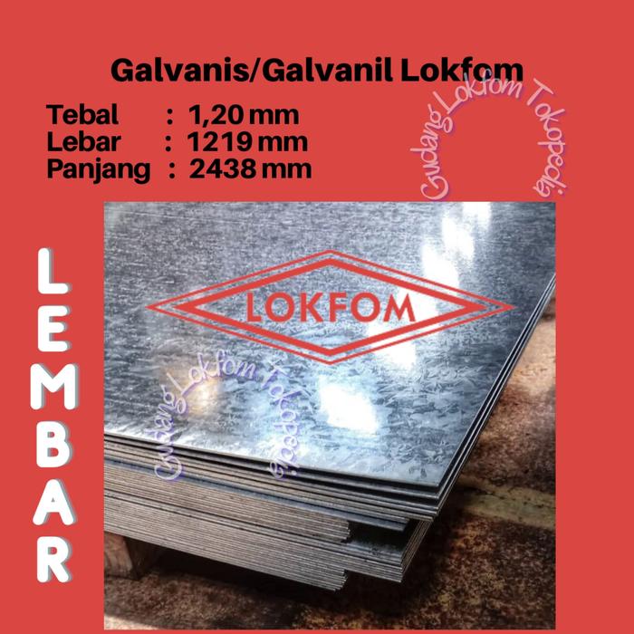 BJLS Lokfom, Galvanis & Galvanil 1,20 mm LEMBARAN