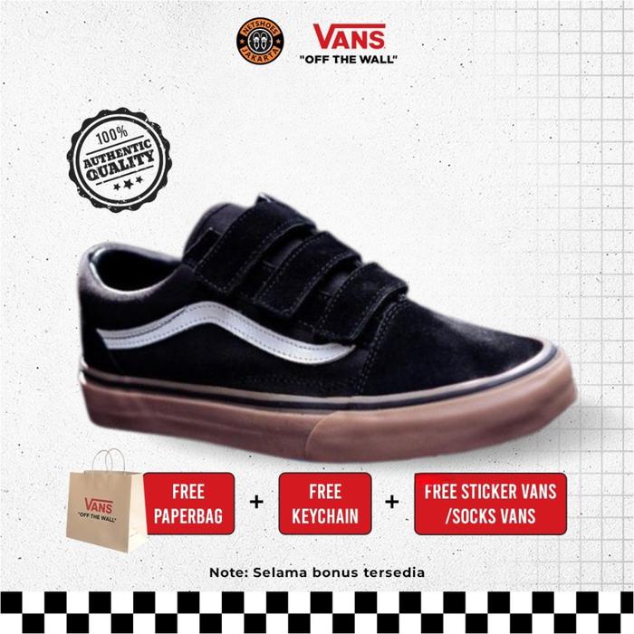 Vans Oldskool Velcro Classic “ Black / Gum "