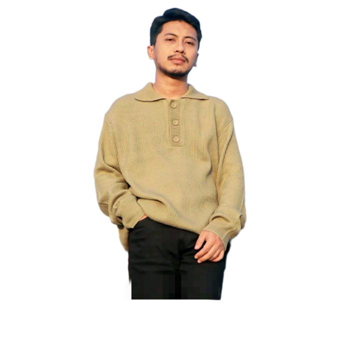 sweater Rajut collar By 8seconds Korea Brand original