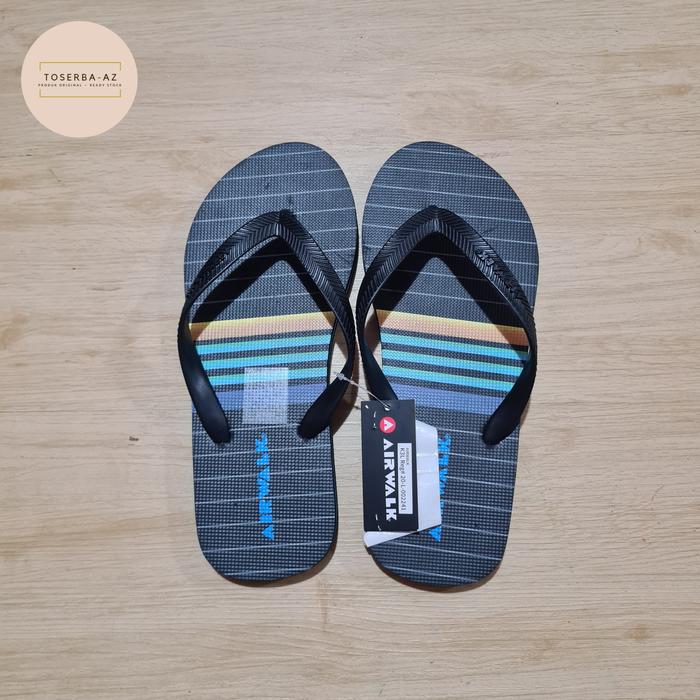 SANDAL AIRWALK ORIGINAL CLASSIC - BLACK HITAM - JEPIT FLIP