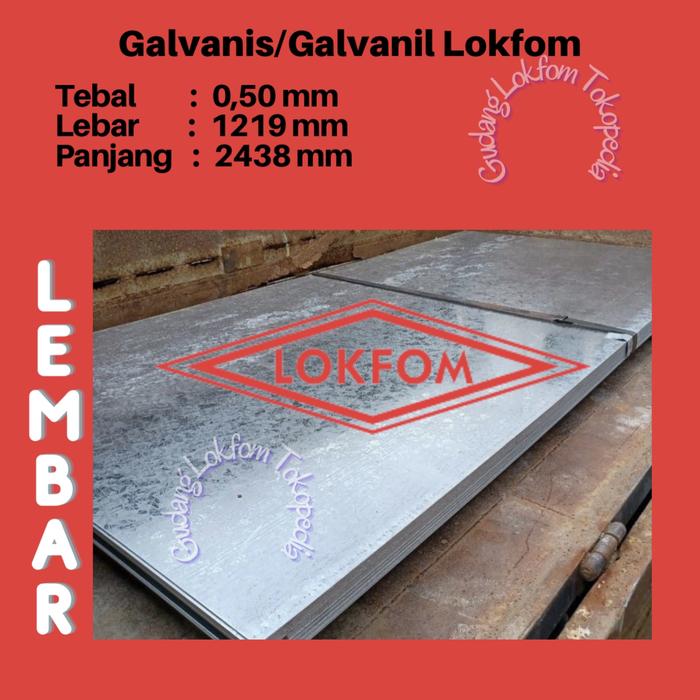 BJLS Lokfom, Galvanis & Galvanil 0,50 mm LEMBARAN