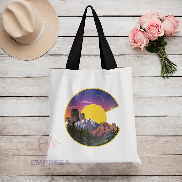 Colorado Sights Premium Polyester Canvas Tote Bag