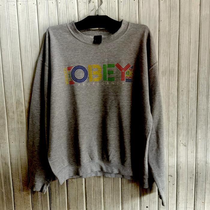 Crewneck Vintage Obey Multicolor