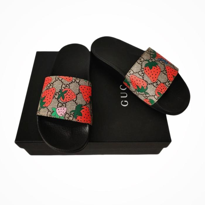 Sandal Gucci Strawberry Slide Original