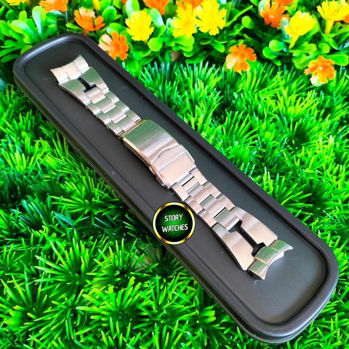 Rantai Bracelet Rubber Strap MILTAT Retro Razor Oyster SEIKO Skx/Gmt/Sports Original Curved End 22mm