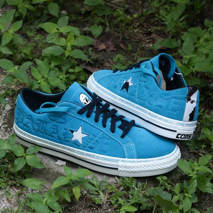 converse one star ox pro x sean pablo - rapid teal