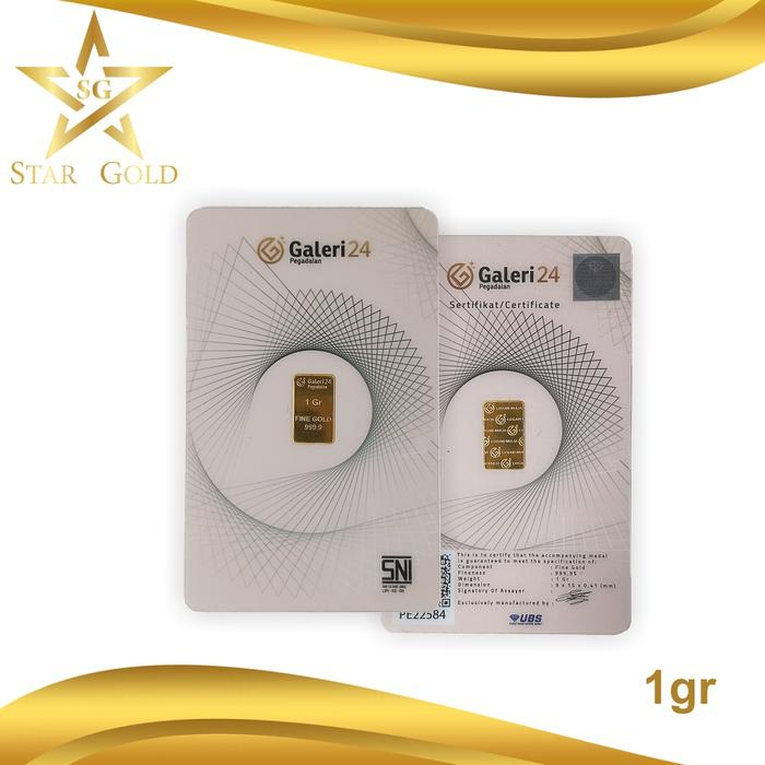 Logam Mulia Galeri 24 1gr (LM) 1 GRAM - Emas Galeri 24