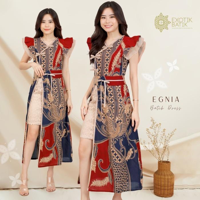 Egnia Dress dan Kemeja Couple set