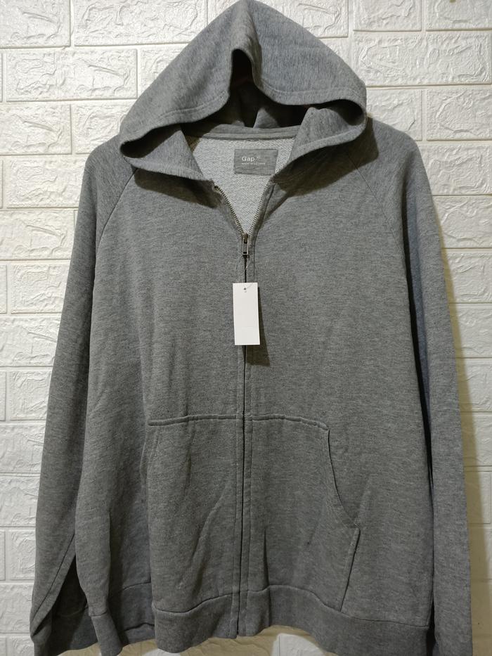 KCK HOODIE GAP ZIPHOODIE ABUABU JAKET MURAH THRIFTING
