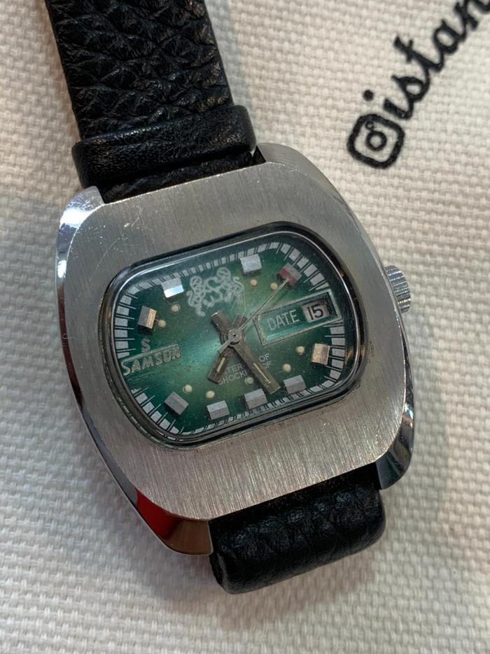 jam tangan merk Samson Dial Green For Men