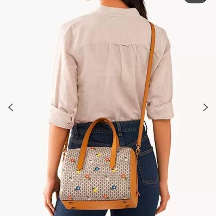 Sydney Satchel Neutral Floral
