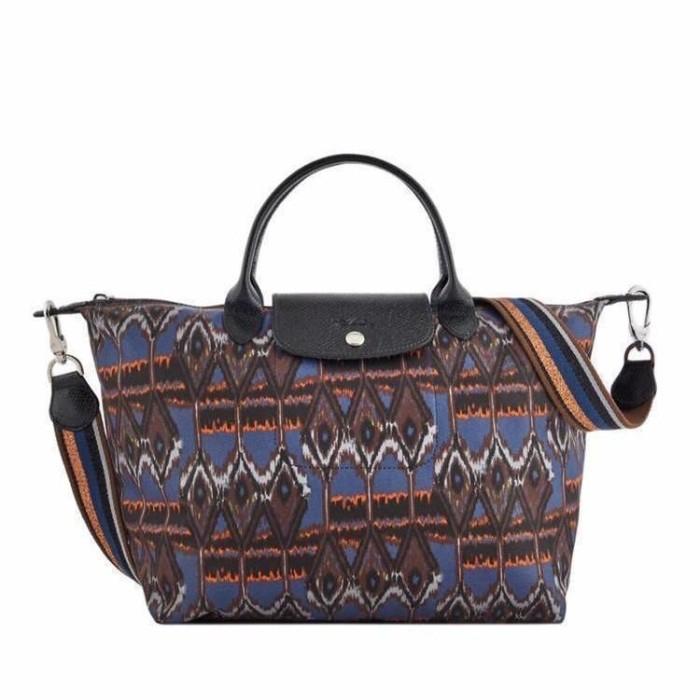 LC Le Pliage Neo Medium Ikat Navy Longchamp ORIGINAL