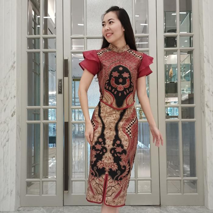 Batik Set Qipao Bloomy