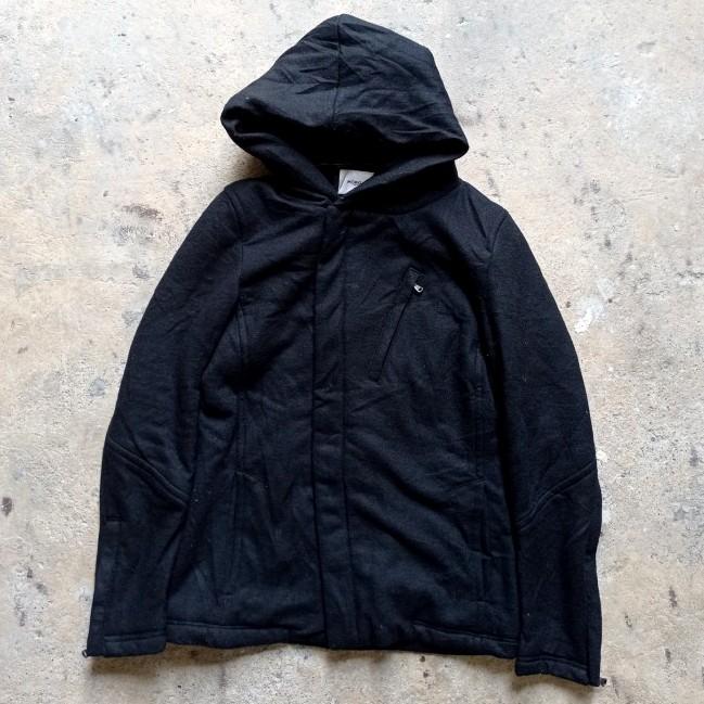 jaket morgan homme japan wool padded hooded coat casual parka