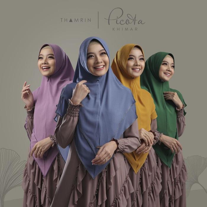 jilbab hijab kerudung bergo khimar polos ceruty ceruti picota thamrin