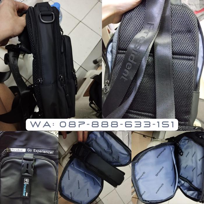 sling bag tas slempang original president body chest bag pria man