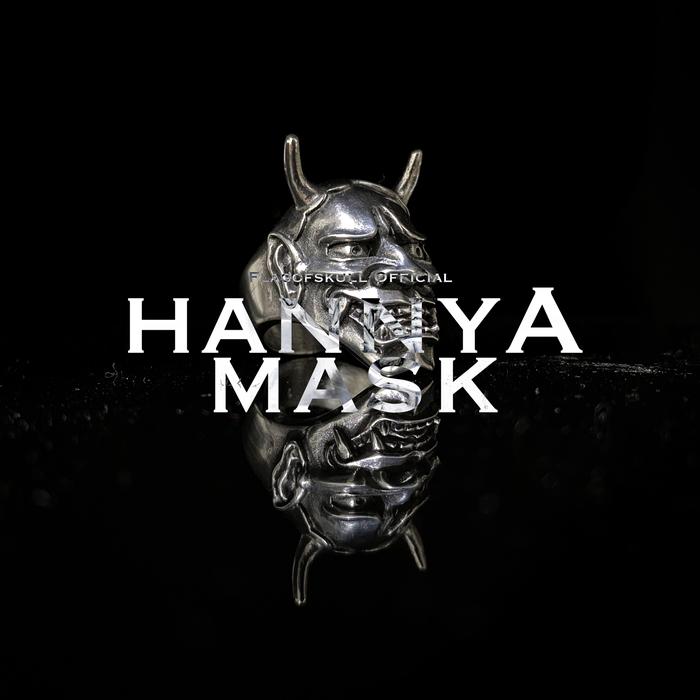 Pre order Hannya mask ring solid brass