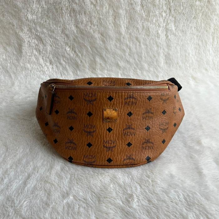 MCM Logo Waistbag Authentic Original 100%