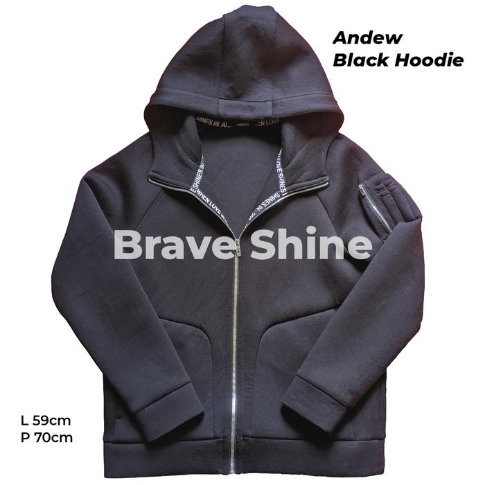 Andew Black Hoodie Jacket