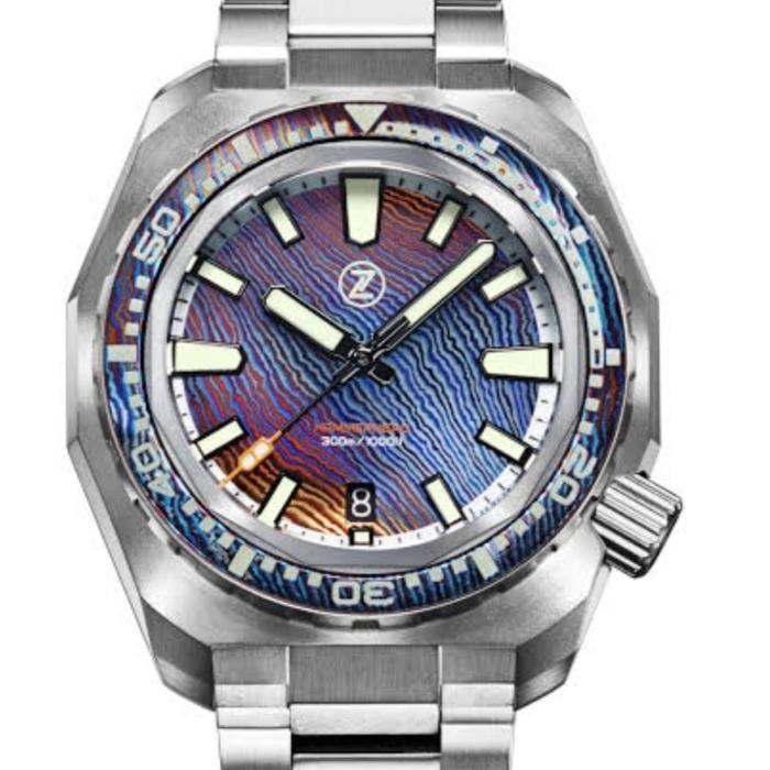 Zelos HAMMERHEAD DAMASCUS TITANIUM LIMITED EDITION