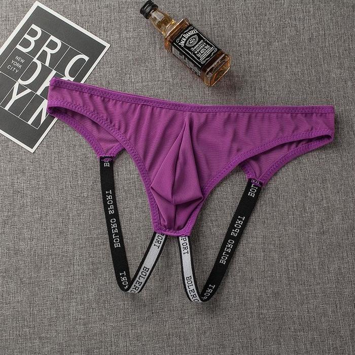 Celana Dalam Pria Transparan Hot Tipis Open Crotch Sexy G String Low