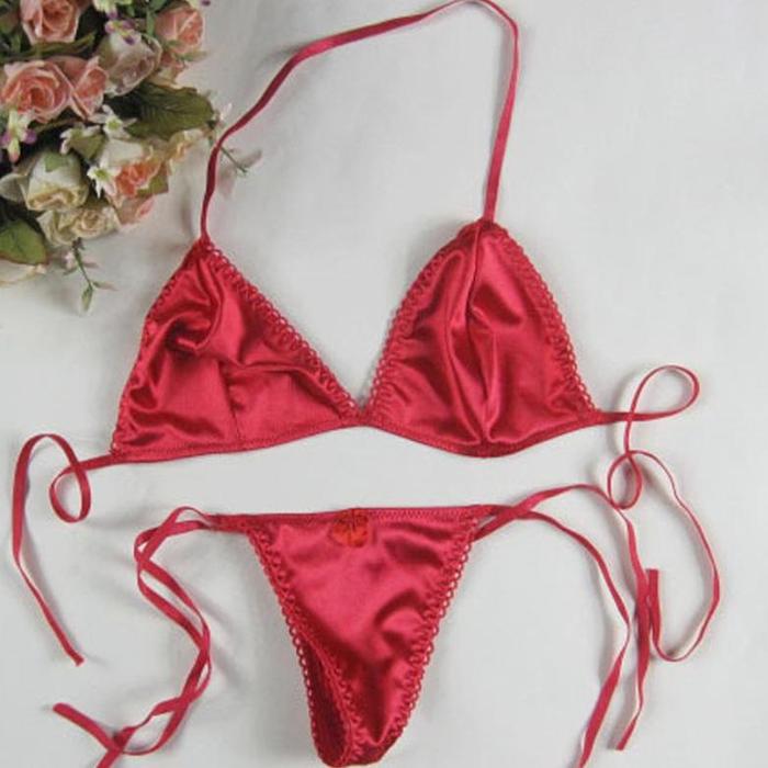(COD) Bra Wanita Sexy Set Tali G String Lingerie b051-