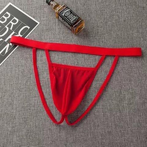 (COD) Open G String Pria Cd Transparan Sexy Celana Dalam Mini Thong