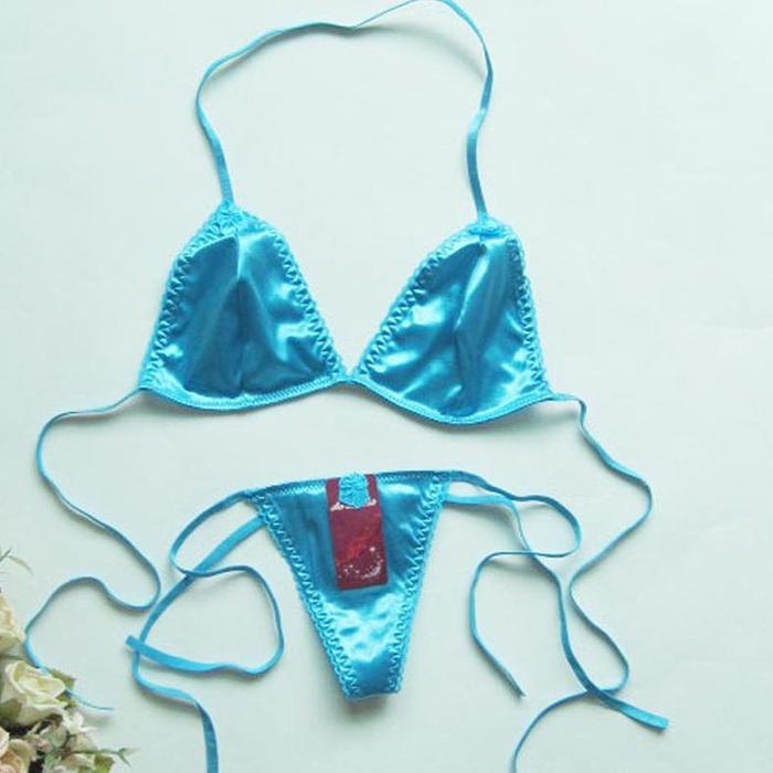 Bra Sexy G string set Lingerie wanita Tali bikini B051