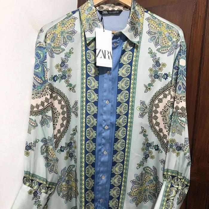 Zara satin shirt