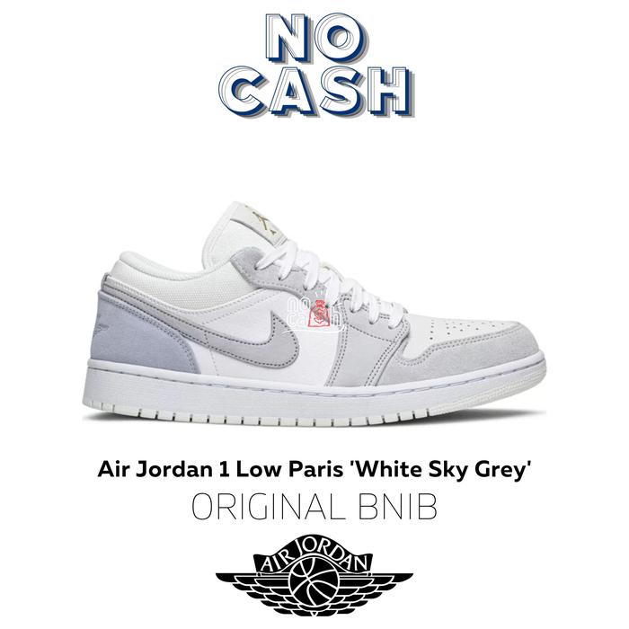 Nike Air Jordan 1 Low Paris White Sky Grey 100% Original BNIB