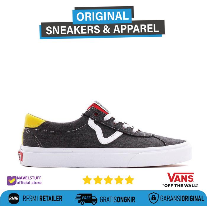 VANS Sport (Vans Coastal) Black/White Original BNIB Resmi (PT.Navya)