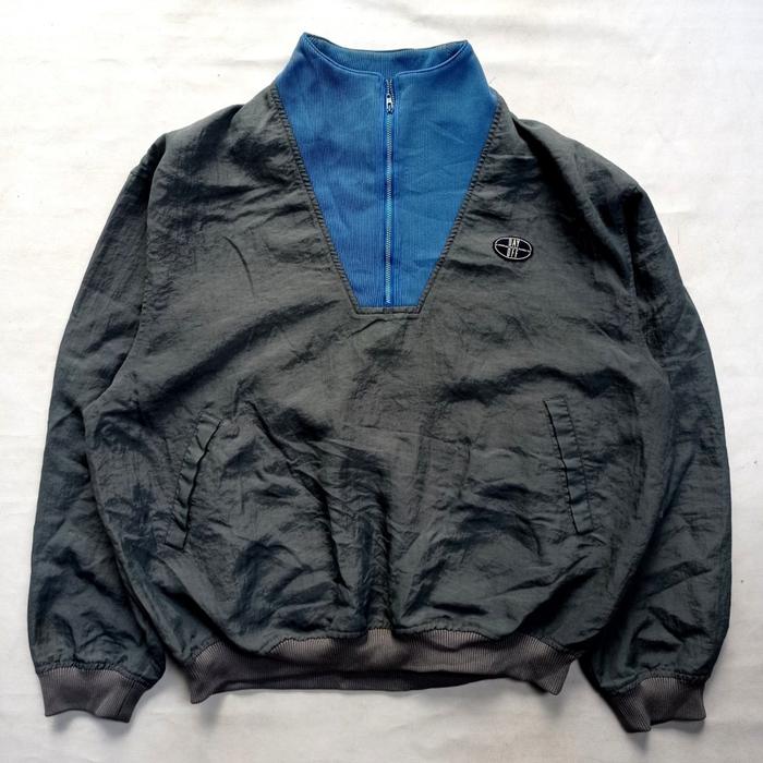 vintage 90s Mizuno Day Off japan halfzip windbreaker twotone casual