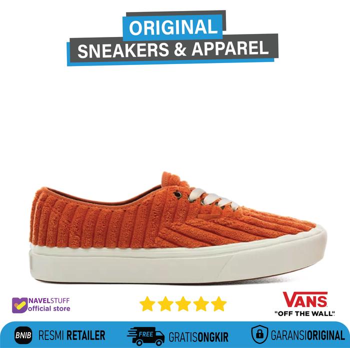 VANS Authentic Comfycush Jumbo Cord Orange Original Resmi (PT.Navya)