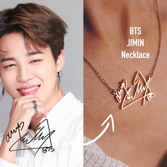 Kalung Bts Jimin Bts Signature Necklace Titanium Kalung Member BTS