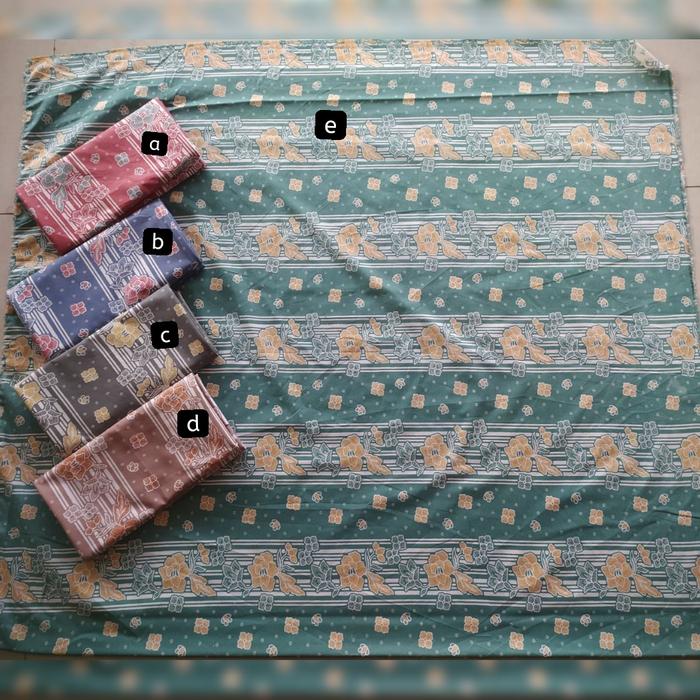 Kain Batik TR Mawar Rambat ( Pink Biru Abu Coksu Tosca )