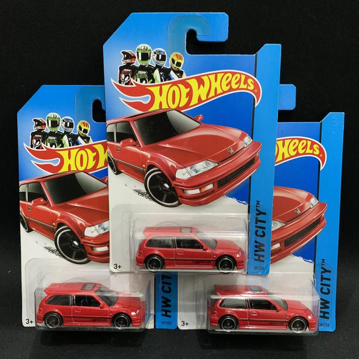 Hot Wheels 90 Honda Civic EF ( Merah )