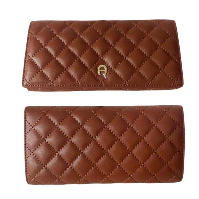 Dompet Aigner Emily L Cognac Original